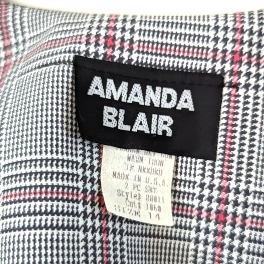 NWT, Vintage Tags, Amanda Blair Puff Sleeve Lined Collar Blouse, 14 - Picture 3 of 7